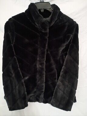 Cavalini Black Faux Fur Teddy Jacket